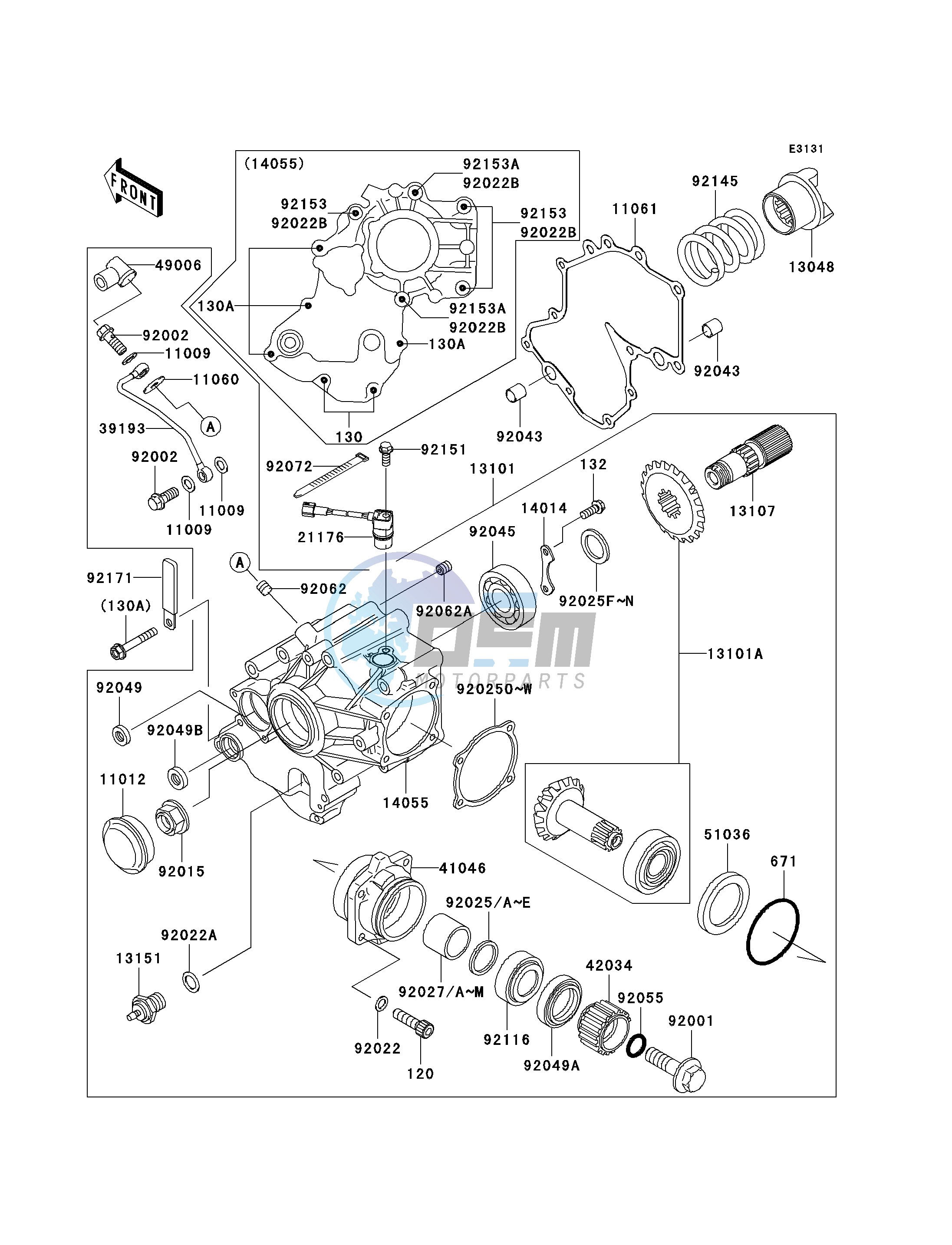 FRONT BEVEL GEAR