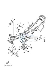 YBR125E YBR125 (BN9C) drawing FRAME