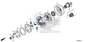 TRX420TM1E TRX420 Europe Direct - (ED) drawing STARTING CLUTCH