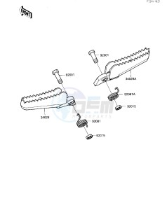 KXT 250 A [TECATE] (A2) [TECATE] drawing FOOTRESTS -- 85 A2- -