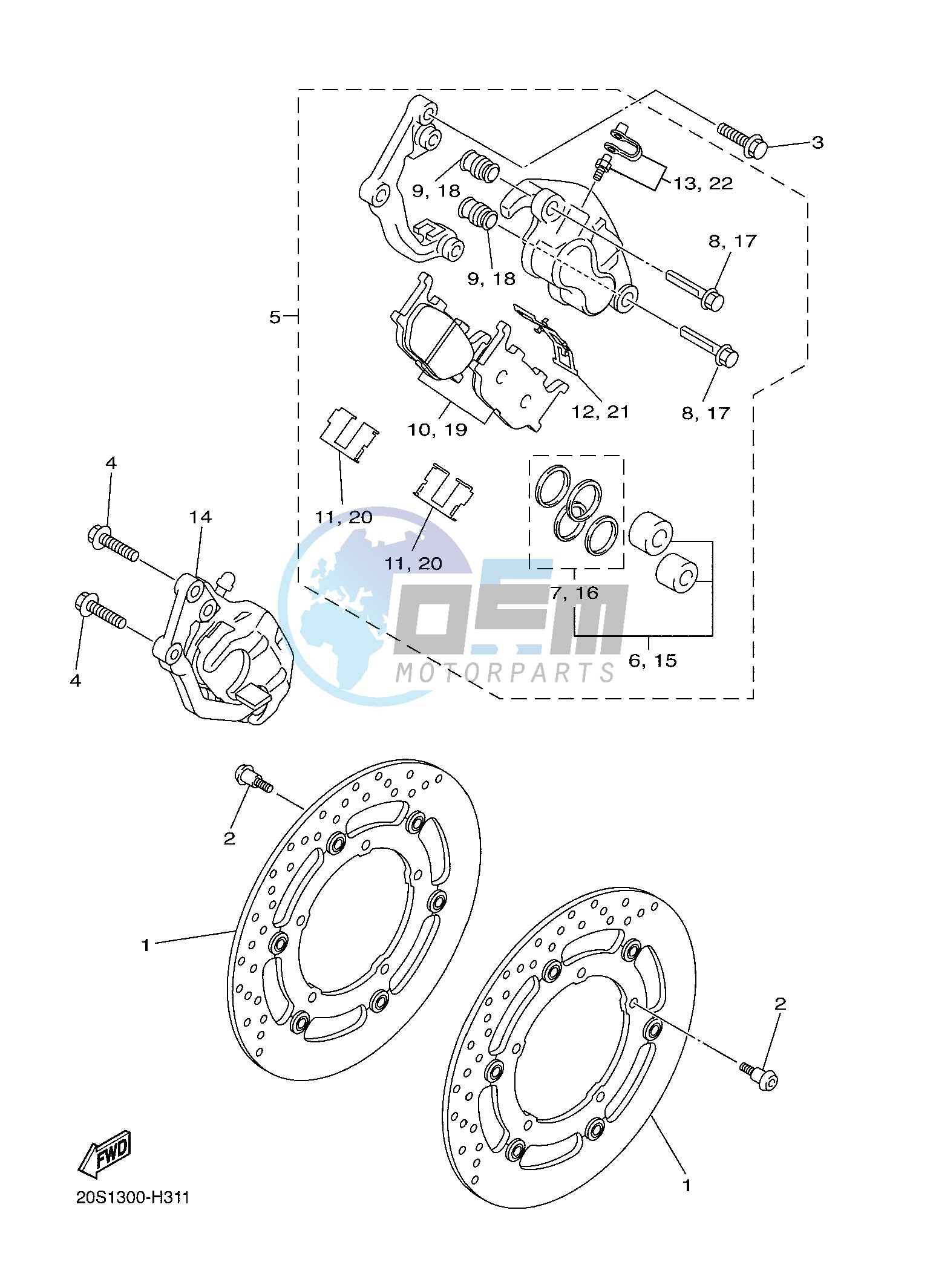 FRONT BRAKE CALIPER