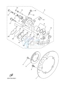 MT09TRA MT-09TRA TRACER 900 (2SC3) drawing REAR BRAKE CALIPER