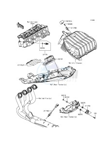 NINJA_ZX-6R_ABS ZX636FEF FR GB XX (EU ME A(FRICA) drawing Fuel Injection