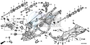 TRX420TM1G TRX500FA Europe Direct - (ED) drawing FRAME BODY