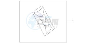 CBF1000 drawing TANK PAD HRC LOGO