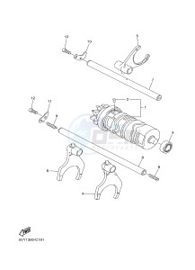 FZ8-N ABS 800 FZ8 (NAKED, ABS) (59P6) drawing SHIFT CAM & FORK