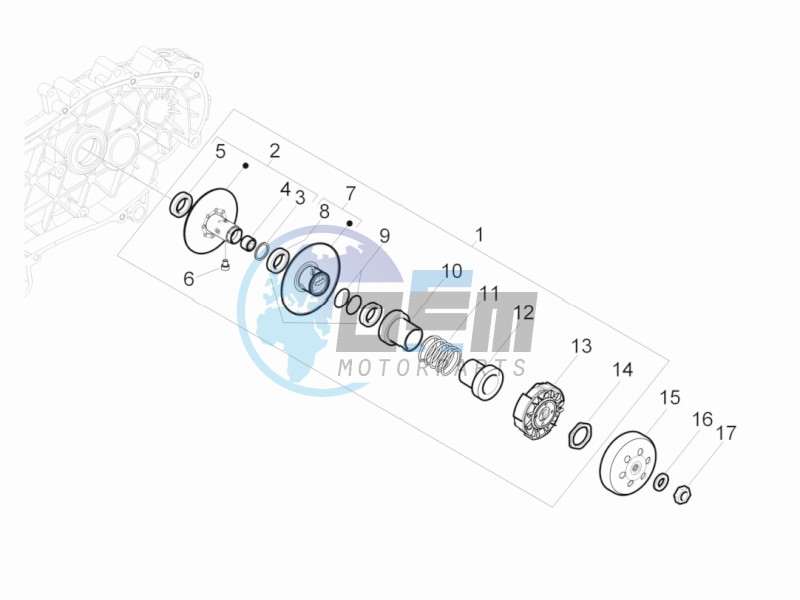 Driven pulley