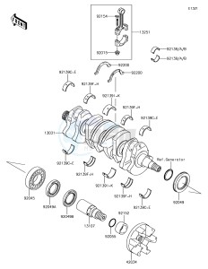 JET SKI STX-15F JT1500AJF EU drawing Crankshaft