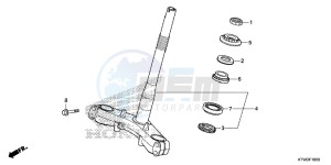 SH300ARE SH300ARE UK - (E) drawing STEERING STEM