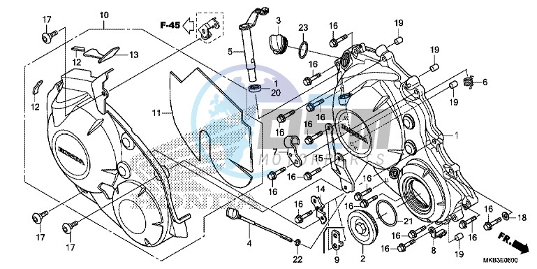 RIGHT CRANKCASE COVER