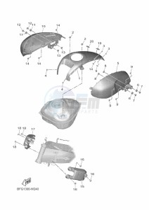 XSR125 LEGACY MTM125-C (BLA1) drawing FUEL TANK 2