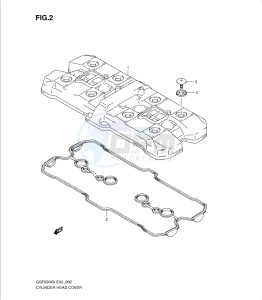 GSF650/S drawing CYLINDER HEAD COVER