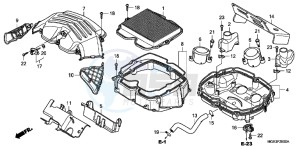 VFR1200FDB drawing AIR CLEANER