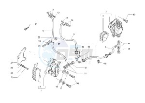 X8 125 drawing Brake system