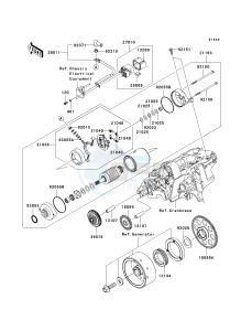 ER 650 A [ER-6N (EUROPEAN] (A6S-A8F) A7F drawing STARTER MOTOR--  - ER650AE046804- -