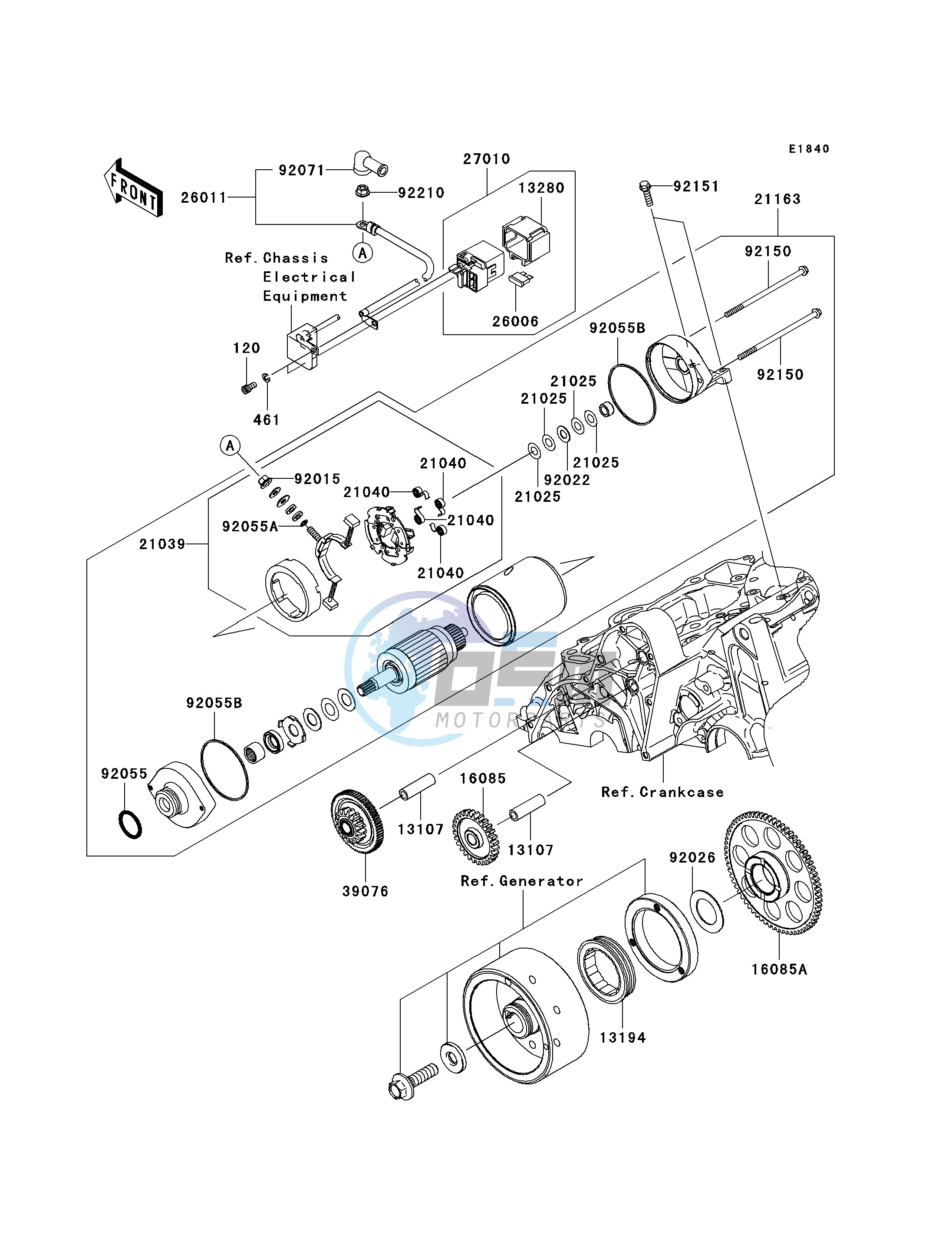 STARTER MOTOR--  - ER650AE046804- -