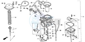 NX650 500 DOMINATOR drawing CARBURETOR