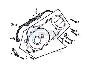 ORBIT 50 drawing CRANKCASE LEFT