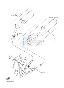 FJR1300A FJR1300A ABS (1CYJ) drawing EXHAUST