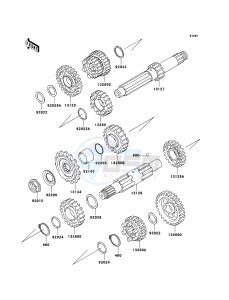 VN800 CLASSIC VN800B6F GB XX (EU ME A(FRICA) drawing Transmission