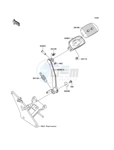 VN1700 CLASSIC VN1700E9F GB XX (EU ME A(FRICA) drawing Brake Pedal