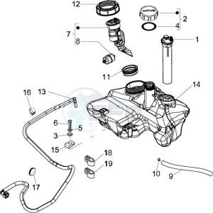 LX 150 4T ie E3 drawing Fuel Tank