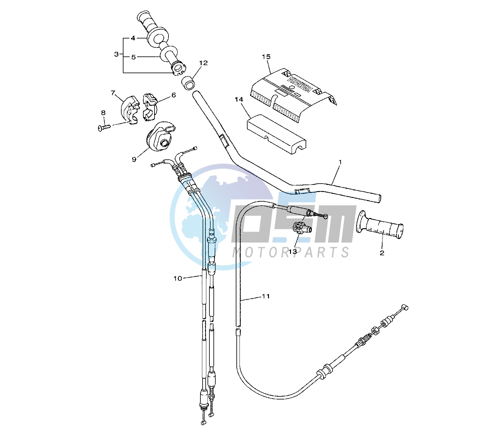 STEERING HANDLE AND CABLE