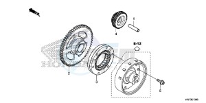 TRX420FA5G TRX420F Europe Direct - (ED) drawing STARTING GEAR