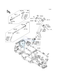 KVF 750 E [BRUTE FORCE 750 4X4I NRA OUTDOORS] (E8F-E9FA) E8FA drawing FRAME