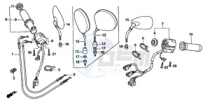 VTX1800C1 drawing HANDLE SWITCH (VTX1800C15/6/7/8)