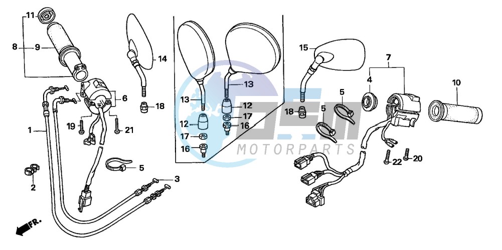 HANDLE SWITCH (VTX1800C15/6/7/8)