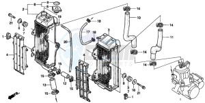 CR500R drawing RADIATOR