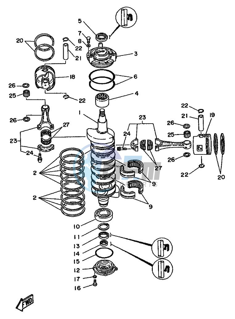 CRANKSHAFT--PISTON