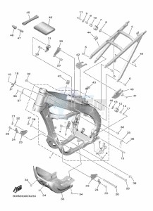 WR450F (BDB8) drawing FRAME