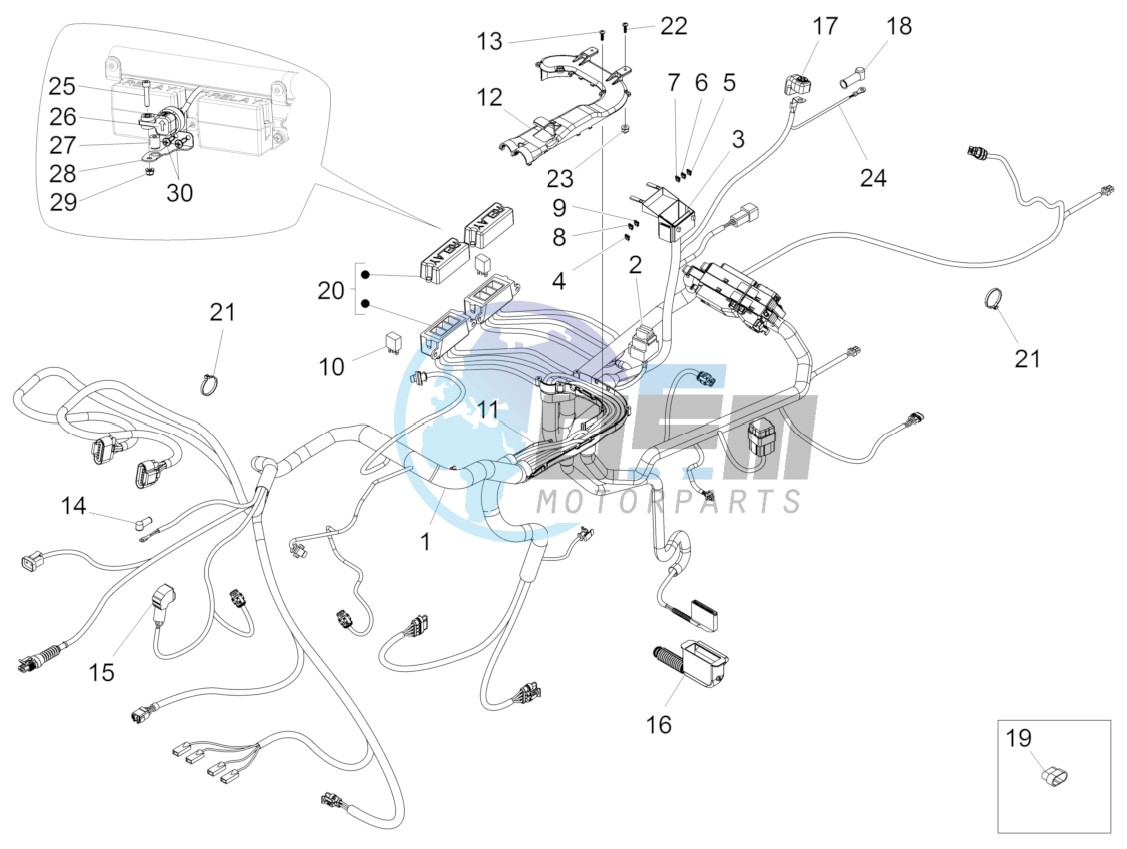 Rear electrical system