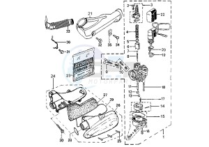 ELYSEO - 100 cc drawing CARBURETOR DELL'ORTO