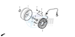 VT750CA drawing GENERATOR