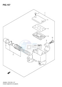 AN400 (E03) Burgman drawing FRONT MASTER CYLINDER (AN400ZAL1 E33)