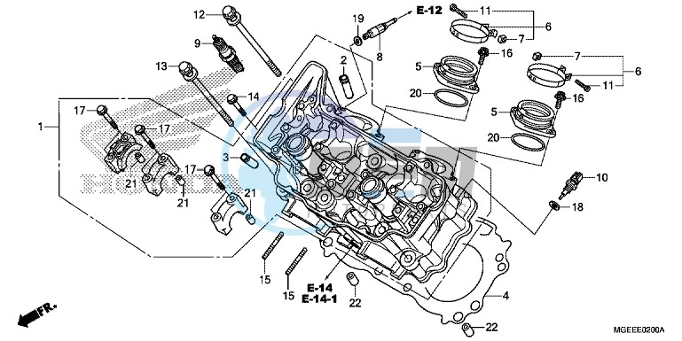 CYLINDER HEAD (FRONT)