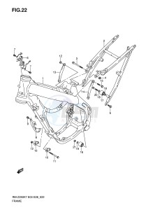 RM-Z250 (E3-E28) drawing FRAME