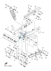 XVS1300CU XVS1300 CUSTOM (2SS3) drawing REAR ARM & SUSPENSION