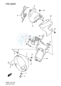 SV650 ABS EU drawing HEADLAMP COVER