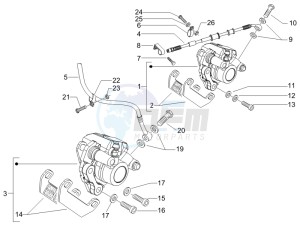 Runner 50 Pure Jet Race drawing Brakes hose  - Calipers