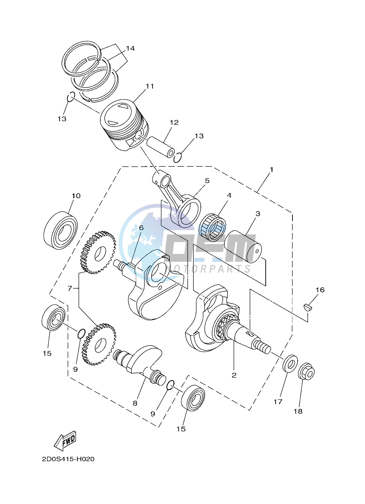 CRANKSHAFT & PISTON