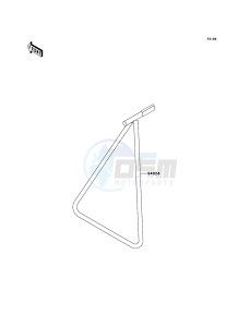 KX125 KX125M8F EU drawing Stand(s)