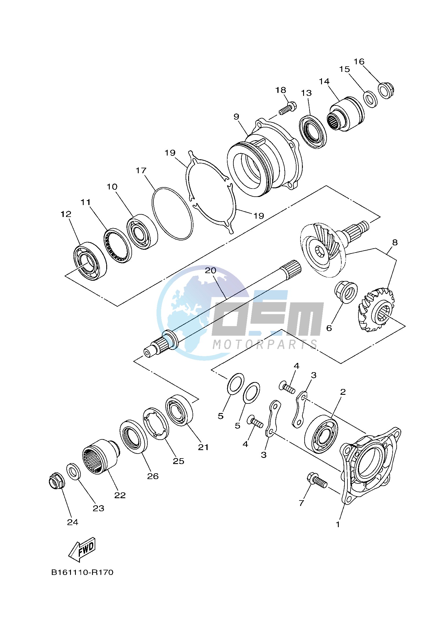 MIDDLE DRIVE GEAR