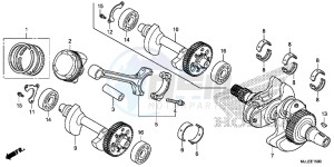 NC750SAE NC750SA ED drawing CRANKSHAFT/ PI STON