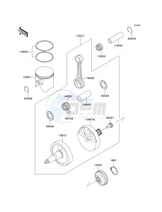 KX 500 E [KX500] (E10-E14) [KX500] drawing CRANKSHAFT_PISTON-- S- -