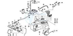 GL1500SE GOLDWING SE drawing FUEL TANK