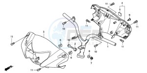 NHX110WH drawing HANDLE/HANDLE COVER